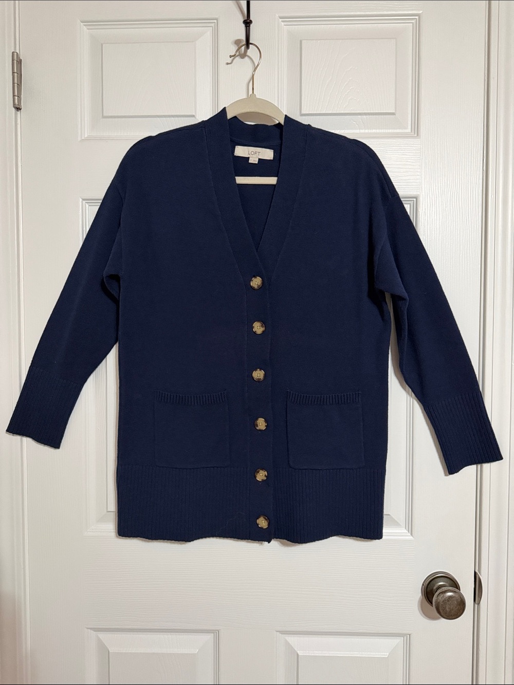 LOFT Navy Cardigan